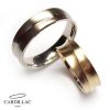 Dames ring e034w 04mm en Herenring e035g 6mm Cardillac-Trouwringen