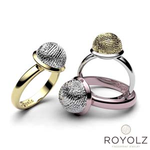 Royolz Bulla Ring met vingerafdruk