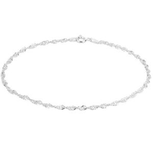 010-04275K Enkelbandje Singapore Zilver