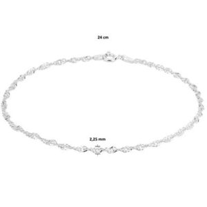 010-04275K Enkelbandje Singapore Zilver