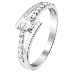 013-16295K Ring Zilver met zirkonia