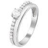 013-16301K Ring Zilver met zirkonia