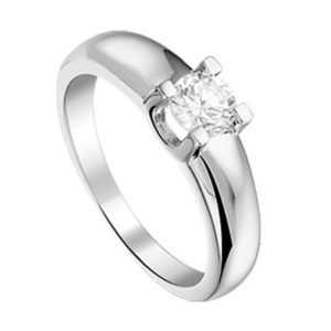 013-18670K Ring Zilver met zirkonia