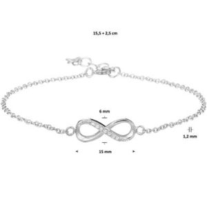 013-18855K Armband met infinity Z 1.0 mm