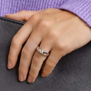 013-19704K Ring Zilver met zirkonia