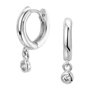 013-26861K Creolen zilver met zirkonia