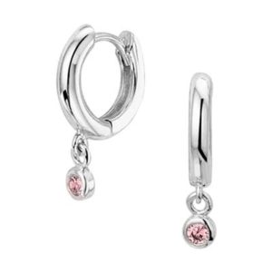 013-27063K Creolen zilver met zirkonia
