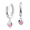 013-28279K Creolen zilver met zirkonia Hartjes