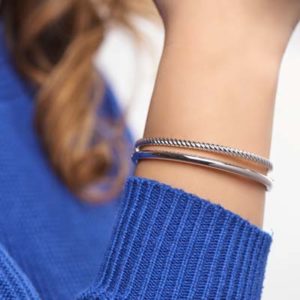 013-29196K Bangle armband Zilver 4.0 mm