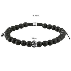 018-00791K Kralenarmband Onyx 6.5 mm