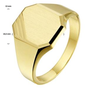 040-20150K Zegelring Geelgoud