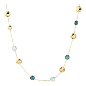 040-20678K Collier Geelgoud met topaas