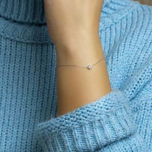 041-04141K Armband Witgoud Zirkonia