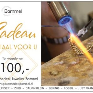 Cadeaubon 100 euro Goudsmederij Bommel
