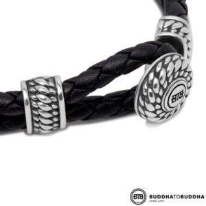 220BL Ben Buddha to Buddha Knot armband