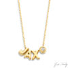 Just Franky 3 Capital 1 Diamond Collier