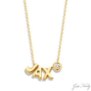 Just Franky 3 Capital 1 Diamond Collier
