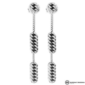 433 Refined Chain Buddha to Buddha Oorbellen