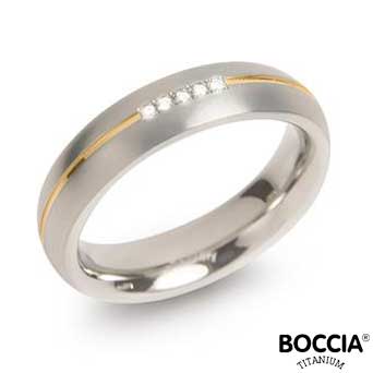 0130-04 Boccia Titanium Ring