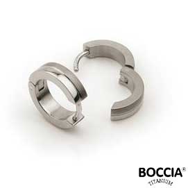 0510-02 Boccia Titanium oorbellen - Bommel
