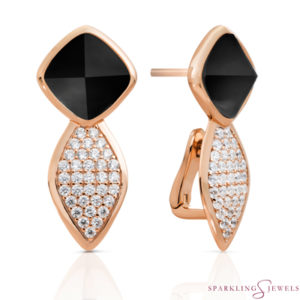 EAR06-G07 Sparkling Jewels Onyx