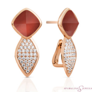 EAR06-G33 Sparkling Jewels Agaat