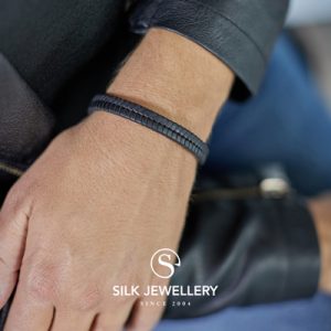 157BLK Silk armband