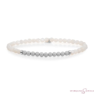 SB-PEARL-3MM-CHAM Sparkling Jewels Armband