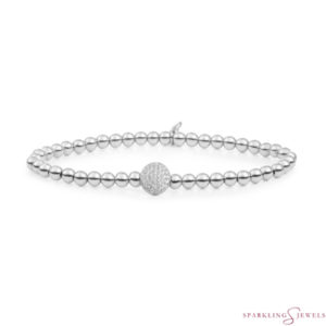 SB-S-4MM-DISC Sparkling Jewels Armband