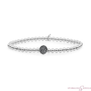 SB-S-4MM-DISC-BL Sparkling Jewels Armband