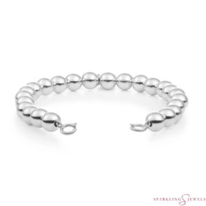 SB-S-6MM Sparkling Jewels Armband Zilver