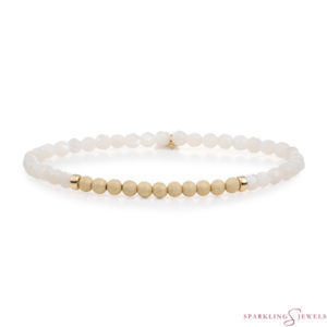 SBG-PEARL-3MM-CHAM Sparkling Jewels Armband