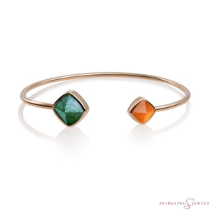 SBRG-BAN-SQ27 Sparkling Jewels Edge Bangle