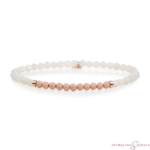 SBRG-PEARL-3MM-CHAM Sparkling Jewels Armband