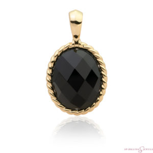 SPG21-G07 Sparkling Jewels Pendant Onyx