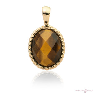 SPG21-G09 Sparkling Jewels Pendant Tijgeroog