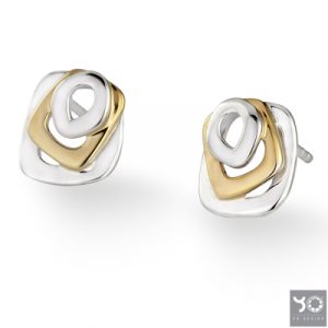 T0757 Golden Eye Yo Design Oorbellen