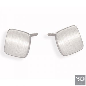 T0802 Subtile silver Yo Design Oorbellen