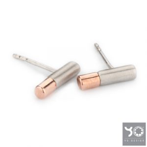 T0979 Image rosé Yo Design Oorbellen
