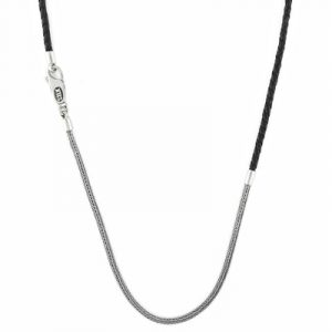 325BLK Silk collier