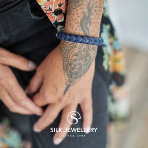 326BBU Silk armband
