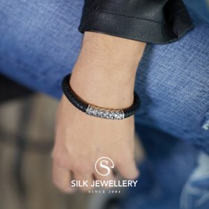 423BLK Silk armband