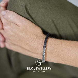 427BLK Silk armband