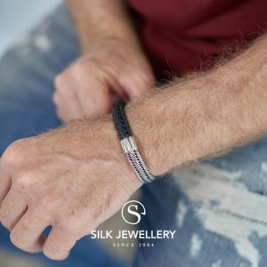 741BLK Silk armband