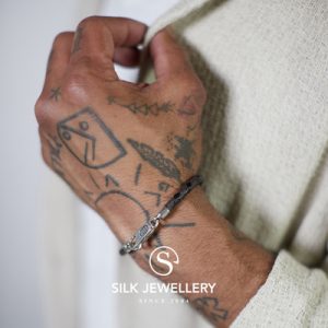 830BBR Silk armband
