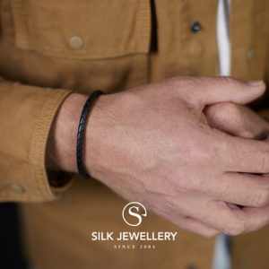 830BLK Silk armband