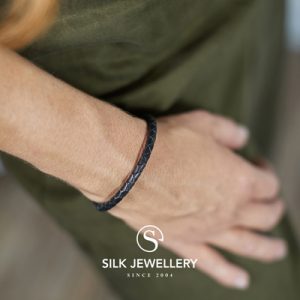 830BLK Silk armband