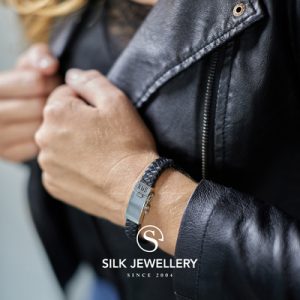 841BLK Silk armband