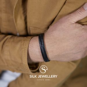 841BLK Silk armband