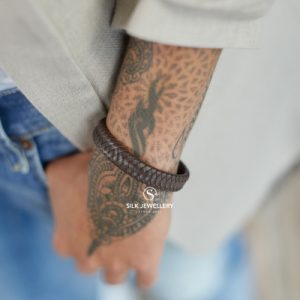 841BRN Silk armband